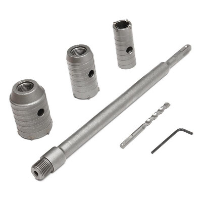 

SDS Plus Shank Concrete Cement Stone Wall Hole Saw Drill Bit Set 304050mm