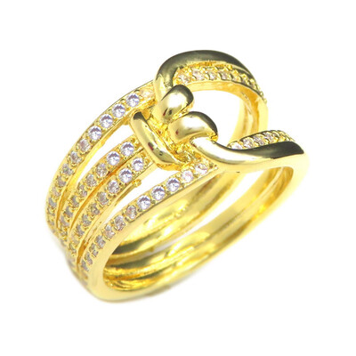 

Kinking Ring Knotted Diamond Fashion Temperament Rope Knot Female Ring