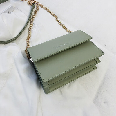 

Summer new texture bag female 2019 new Korean version of the wild shoulder slung ins fashion chain small square bag