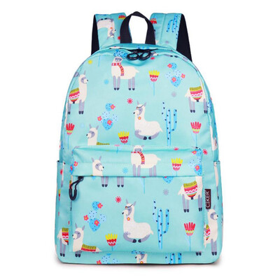 

Cartoon Alpaca Printed Backpack Women Girl Travel Backpack Rucksack Student Teenager Schoolbag Book Bag
