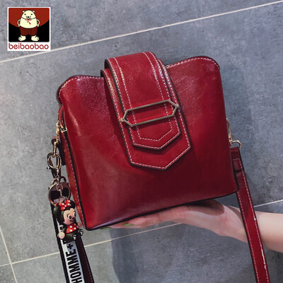 

Ins super - fire bag women 2019 new Korean version of a casual bucket bag simple one - shoulder satchel