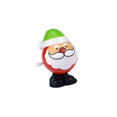 

Gobestart Christmas Clockwork Gift Wind Up Santa Claus Bounce Toy Educational Toys