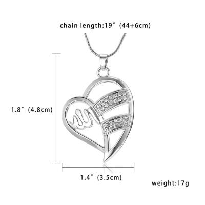 

2PCSet Personality Religious Totem Necklace & Pendants Hollow Letter Stitching Best Friends Lovers Necklace Ladies Birthday Gif