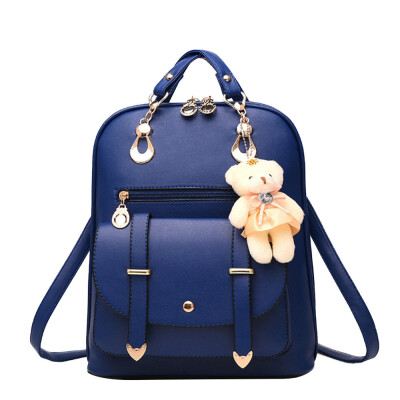 

Tailored Shoulder bag 2017 new wave of female backpack new casual Korean women bag BK