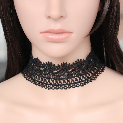 

New Black Lace Short Choker Necklace Girls Punk Elegant Trendy Women Korean Necklace Fashion Jewelry