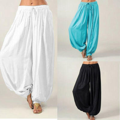 

Men Women Cotton Multicolor Harem Pants Yoga Trouser Afghani Baggy Hippie Pants