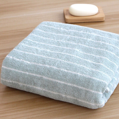

Japanese Cotton Stripe Towel Muji Wind 70 140 Stripe Adult Wholesale Hotel Logo