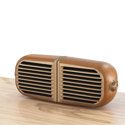 

Retro Style Bluetooth Speaker Portable TWS Wood Grain Bluetooth Speaker