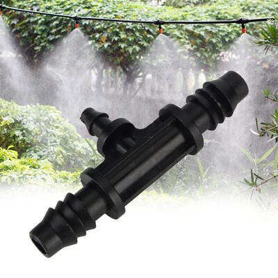 

Greensen 50Pcs Garden Irrigation Tool Atomization Tee Fittings Drip Line Straight Tee Barbs 912