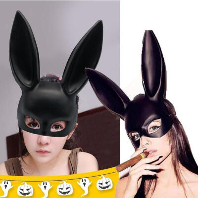 

Ladies Halloween Bunny Mask Party Bar Nightclub Costume Rabbit Ears Mask