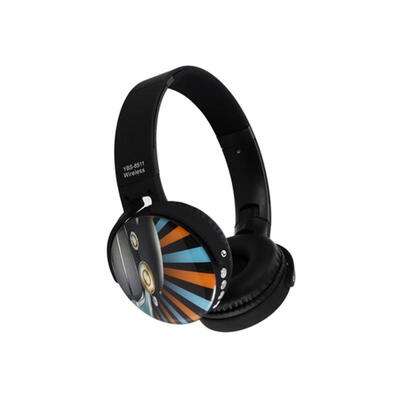 

YBS 8511 Painted Bluetooth Headphones Rotable Wireless Headsets Printed Ear-Cover With 35mm Cable