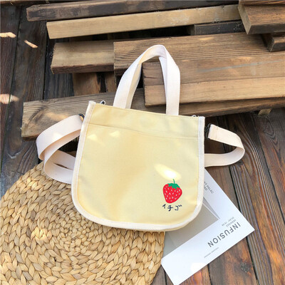 

Ins bags canvas ladies diagonal bags ancient feeling girls College students Korean version of the original one-shoulder Japan