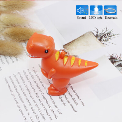 

Siaonvr Dinosaur Animal Sound LED Light Lamp Flashlight Keyring Key Chain Kids Gift Toy