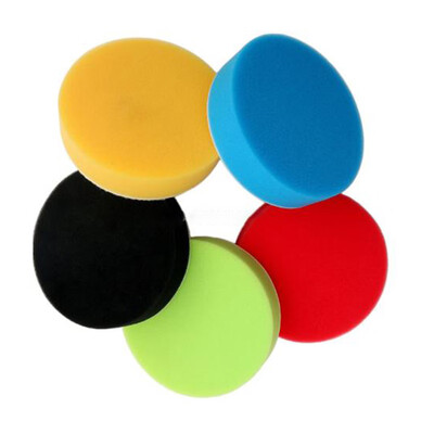 

New 5pcsSet 3 Flat Sponge Buffing Pads Polishing Pad Kit For Car Auto Polisher