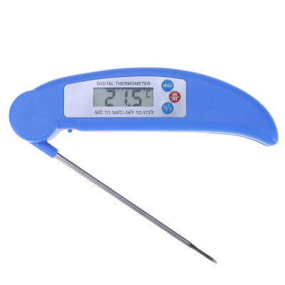 

Folding Digital Meat Food Oven BBQ Thermometer Milk Water Oil Liquid Probe