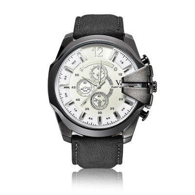 

V6 mens life waterproof sports watch large dial European&American models mens watch quartz watch 020