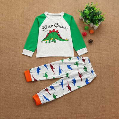 

Kids Toddler Baby Girls Boys Cartoon Tops Pants Outfits Set Pyjamas Sleepwear