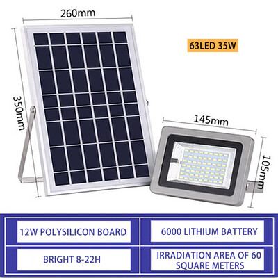 

〖Follure〗Waterproof Solar Powered Sensor LED Flood Light Outdoor Garden Security Lamp 35W