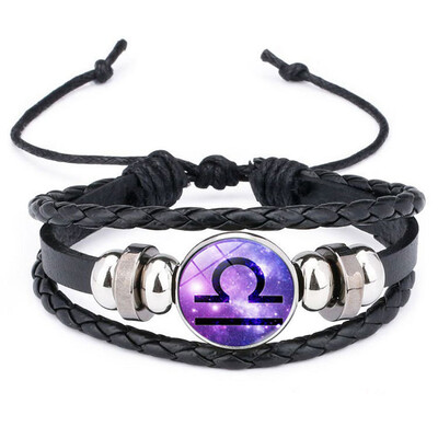 

Bracelet Men Women Braided Leather Bracelets Bangles Time jewelry