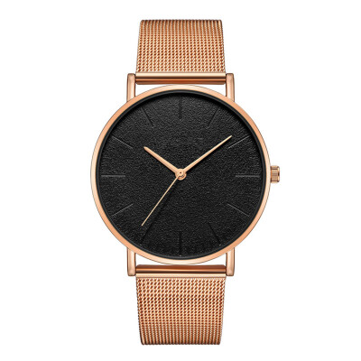 

RM Lady Women Watch Mesh Band Stainless Steel Analog Quartz Wristwatch Minimalist