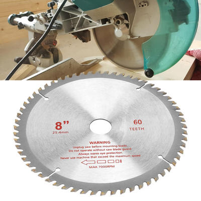 

Greensen 8inch Professional Alloy 60-Tooth Saw Blade Woodworking Cutting Disc Wheel Cutter