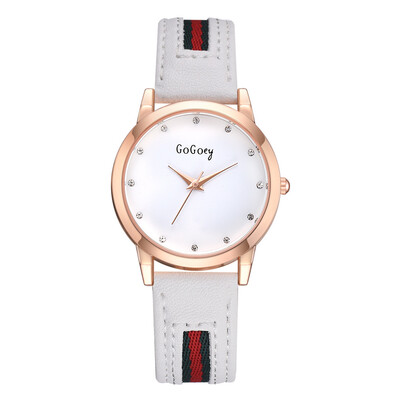

Watch ladies watch rose gold border decoration fashion ladies sports watch