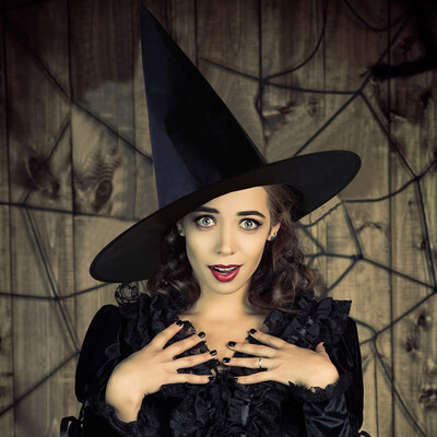 

Adult Kid Magician Witch Sharp Tip Hat Halloween Christmas Costume Party Cap