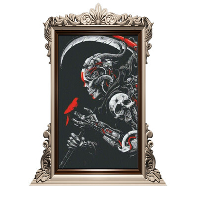 

100 5D DIY Diamond paintings Mosaic Wall Sticker death skull Cross Suitable for Home Puzzle birthdayweddinggardenDecor