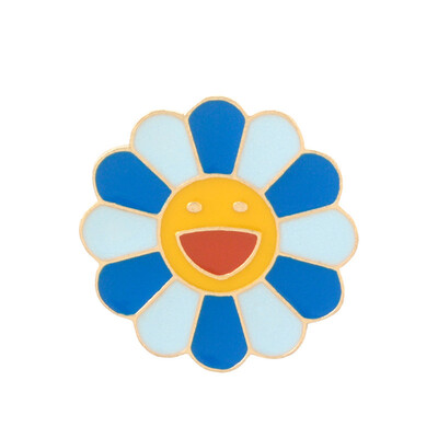 

Attractive fashion Seven Color Sunflower Brooch Metal Face Lapel Pins Cartoon Badge Jewelry For Child-in Brooches