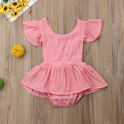 

Cute Newborn Infant Baby Girl Romper Jumpsuit Bodysuit Sunsuit Outfit Clothes
