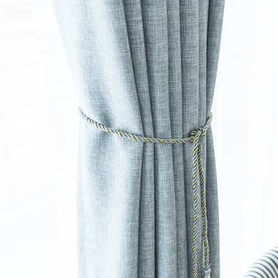 

XINJINGANYIJIA Curtains linen simple bedroom living room Nordic 15525