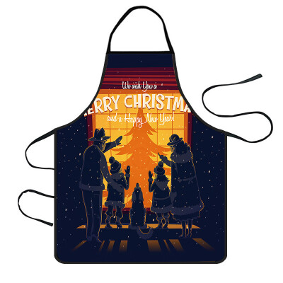 

Toponeto Christmas Decoration Waterproof Apron Kitchen Aprons Dinner Party Apron