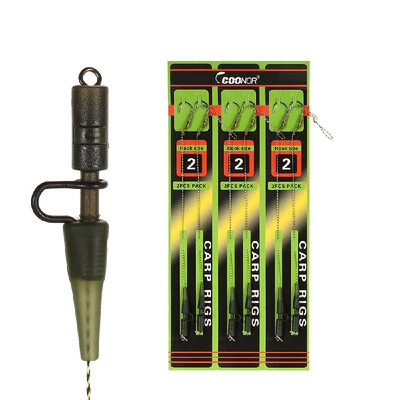

Carp Fishing Hair Rigs Braided Thread Curve Shank Fishing Hook with Line Carp Rigs Fishing Accessories