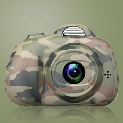 

D6 Kids Digital Video Camera Creative DIY Camera For Kids With Soft Silicone Protective Shell 1080P HD Sport Learn Mini Camera