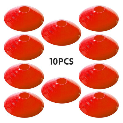 

10pcs Soccer Training Obstacle Round Cones Marker Discs Sports Equipment for Fitness Agility Training