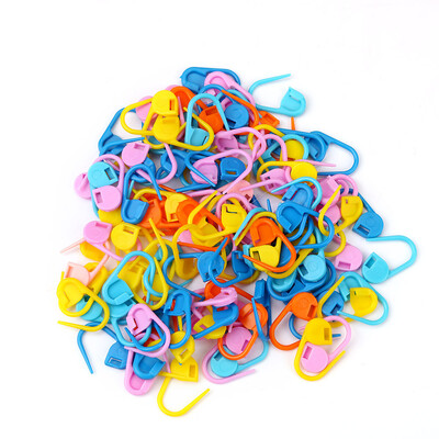 

Siaonvr 100pcs Knitting Mix Color Craft Crochet Locking Stitch Needle Clip