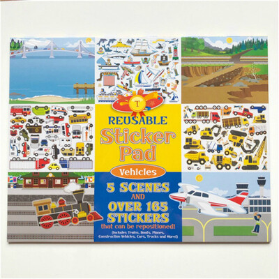 

Kid Scene Electrostatic Sticker Childrens Electrostatic Sticker Book Repeatable Sticker toy gift