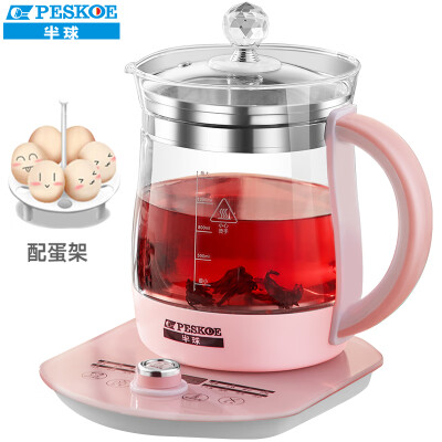 

Hemisphere PESKOE health pot thick glass 15L kettle automatic electric kettle 304 stainless steel Chinese medicine pot multifunctional cooking teapot BQ-8012F