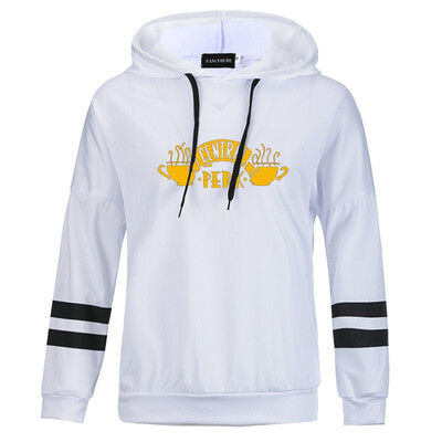 

Hot Sale Women Friends Tv Show Coffee Shop Hoodie Printed Long Sleeve Pullover Hooded Friends Sweatshirt Gifts