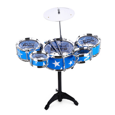 

Wanyi Child Deluxe Jazz Drums Kit Musical Instrument Toy Xmas Birthday Present