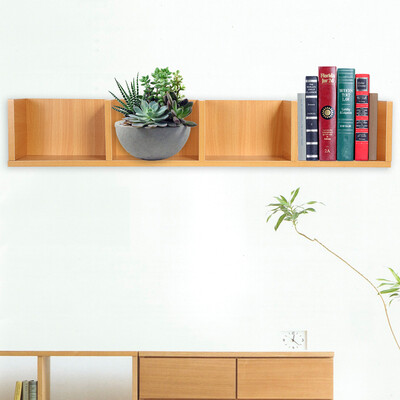 

Modern Wall Mount Display Shelf CDsDVDs Organizer Storage Rack Wooden Unit 4 CasesDisplay Shelf CD Display Shelf