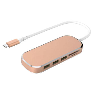 

6 in 1 USB C Hub Type C to USB 30 PD TF Card Reader Adapter for MacBook