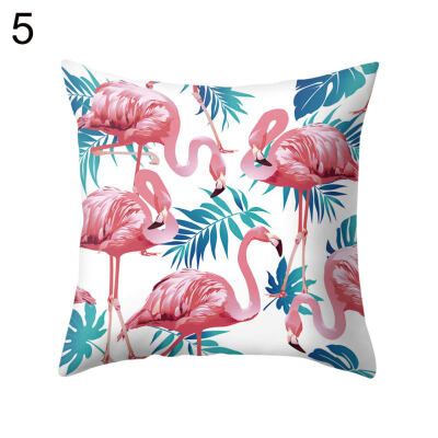 

Flamingo Square Throw Pillow Case Cushion Cover Sofa Bed Car Cafe Office Decor