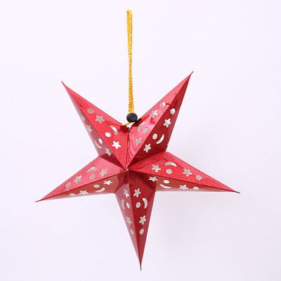

Xmas String Hanging Star Wedding Party bar Decor Lampshade Ornament Laser Cut