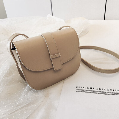 

Bag female bag new 2019 Korean version of the simple shoulder bag texture wild Messenger bag small female fashion saddle bag