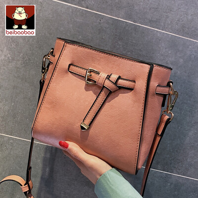 

Ins red small bags2019 new Korean simple water bucket super-fire one-shoulder one-shoulder one-shoulder one-shoulder&on