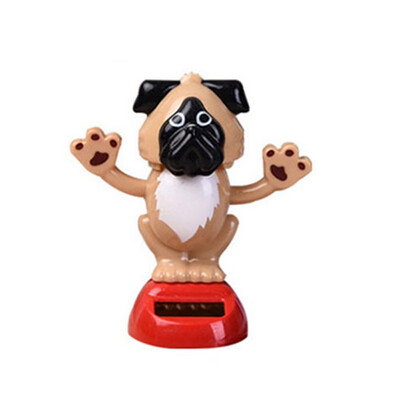 

Nodding Puppy Doll Car Ornaments Cute Dancing Shaking Head Dashboard Decoration Auto Accessories Solar Powered Car-styling