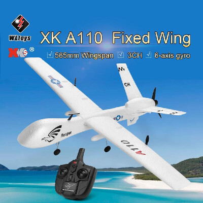 

Original WLtoys XK A110 24G 565mm 3CH RC Airplane Fixed Wing Plane Aircraft Outdoor Toys