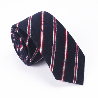 

Mens cotton striped plaid tie 51 cotton tie European&American casual tie cross-border wholesale one generation