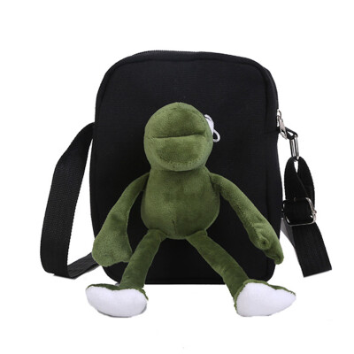 

Multi-Color Durable Sturdy Frog Canvas Bag Slant Bag Girl Single Shoulder Bag
